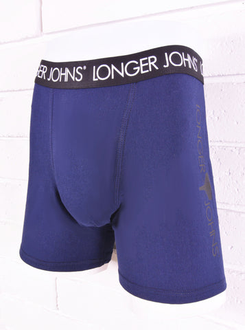 Navy boxer brief with black waistband