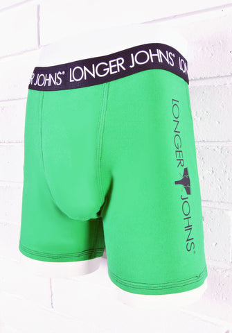 Green boxer brief with black waistband