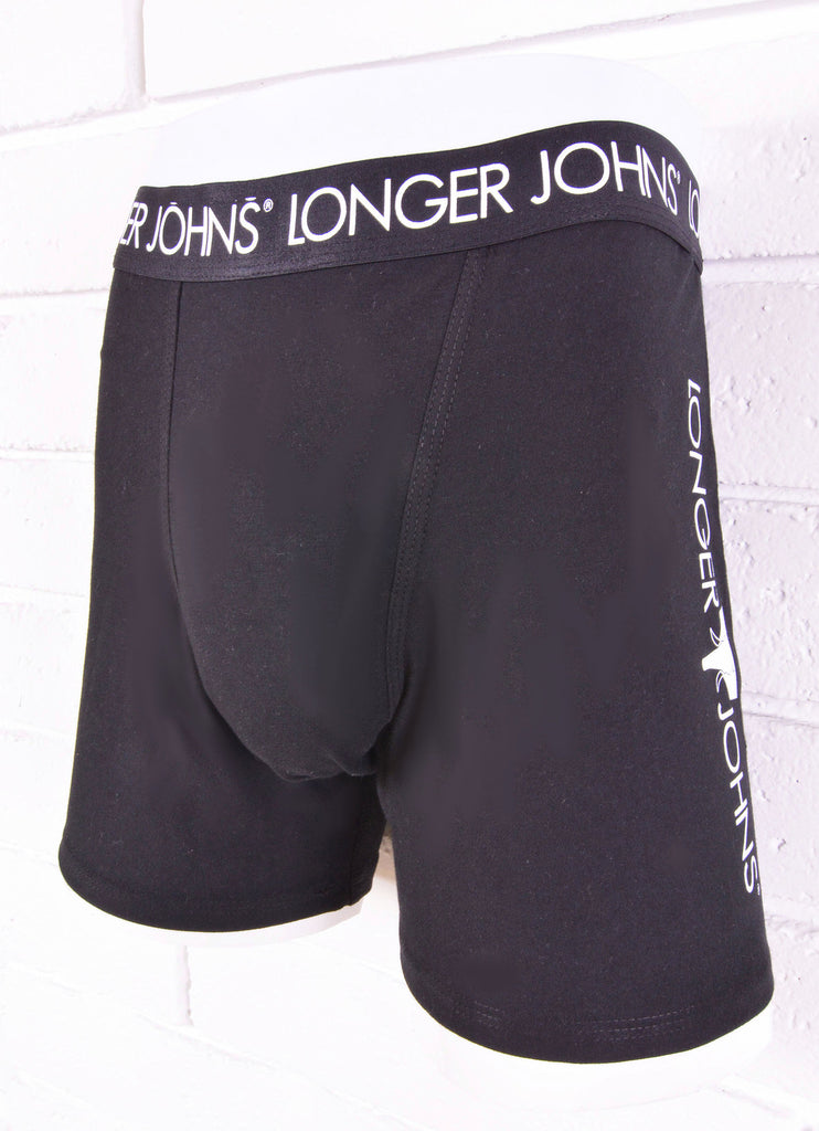 Black boxer brief with black waistband