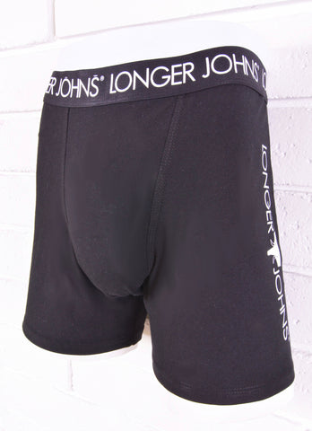 Black boxer brief with black waistband