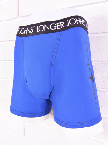 Royal blue boxer brief with black waistband